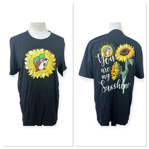 Buc-ee’s Black You Are My Sunshine T-shirt Adult Large